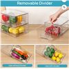 Image 6 : Brand New Vtopmart 4-Pack Clear Stackable Storage Drawers with Handles