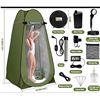 Image 4 : Brand New Zappyway Portable Heated Camping Shower Kit with Privacy Tent