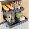 Image 4 : Brand New – 2-Pack Expandable Pull-Out Cabinet Organizers | Black