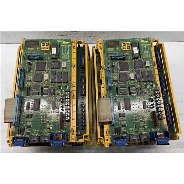 (2) Fanuc #A06B-6064-H305#H550 AC Spindle Servo Units
