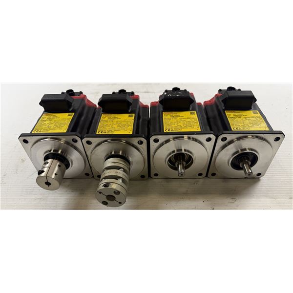 (4) Fanuc #A06B-0202-B102 AC Servo Motors