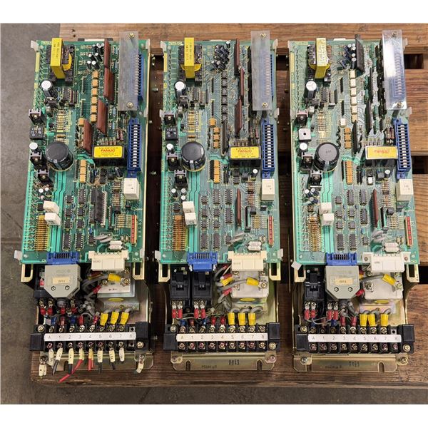 (3) Fanuc #A06B-6057-H005 Servo Amplifiers
