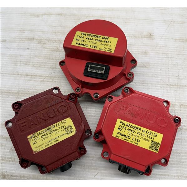 Lot of (3) Misc. Fanuc Pulse Coders