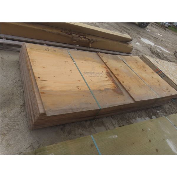 6x Sheets 5/8" Plywood – 4' x 8'