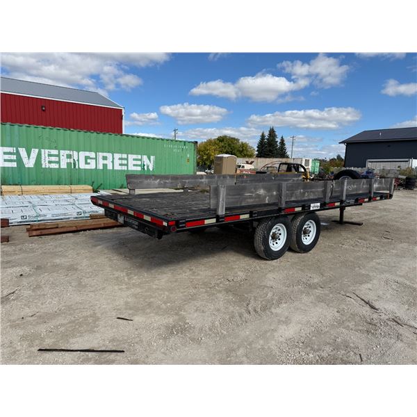 2018 Rainbow Excursion 20 ft deck-over flatdeck trailer. Tandem 7,000 lb axles.