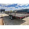 Image 2 : 2018 Rainbow Excursion 20 ft deck-over flatdeck trailer. Tandem 7,000 lb axles.