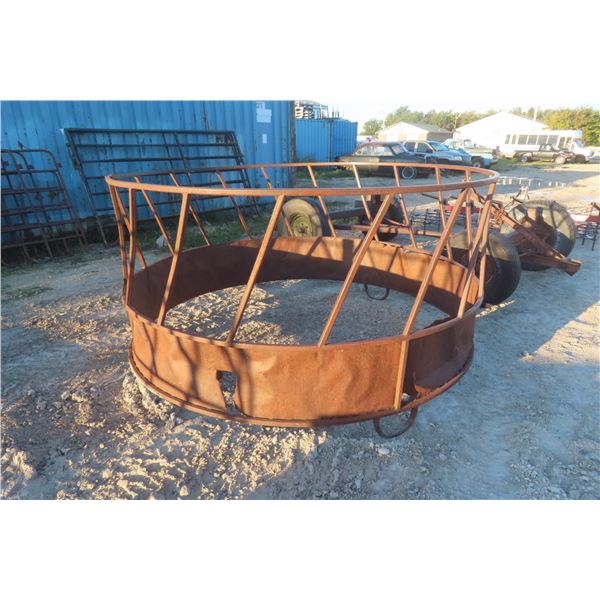 Metal Round Bale Feeder w/ Hay Saver