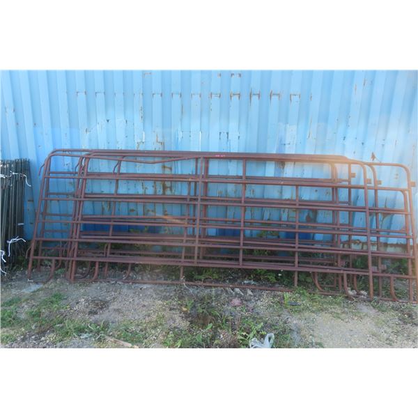 7x Metal Corral Panels – 10' to 14', 6 Bar