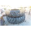 Image 1 : 2 Used Tractor Tires on Rims – 18.4-38