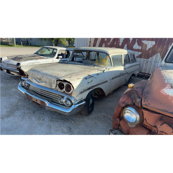 Approx 1958 Chevrolet Yeoman Station Wagon. No TOD.