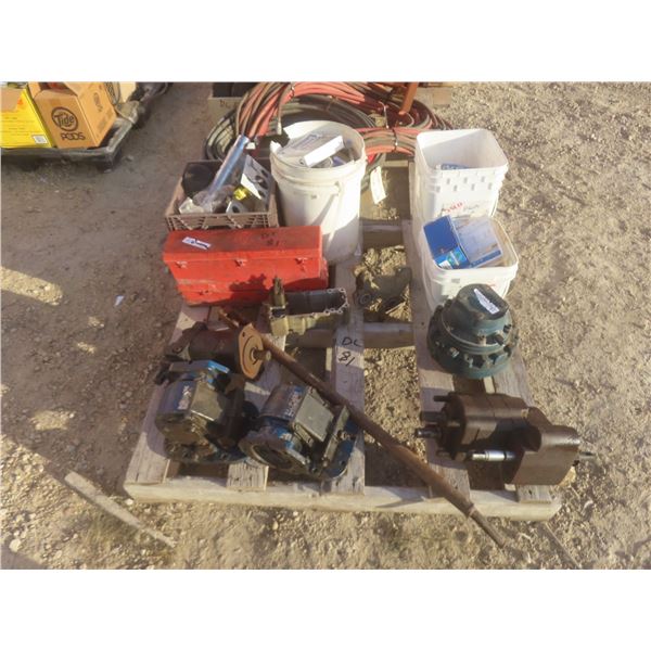 Pallet of Bearings, Hydraulic Pumps, Road Reflector Flares and More