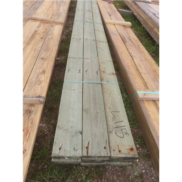 13 Pieces 2" × 8" × 16 ft Treated Lumber