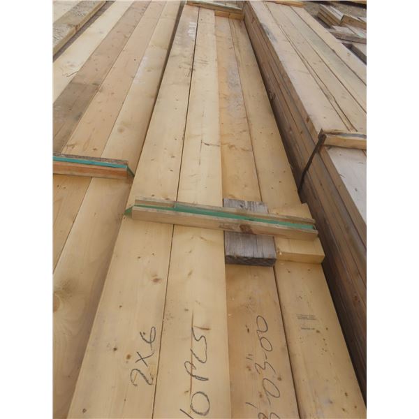 17 Pieces 2" × 6" × 12 ft – 13 ft 3" Lumber