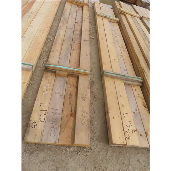 15 Pieces 2" × 6" × 10 ft – 13 ft Lumber