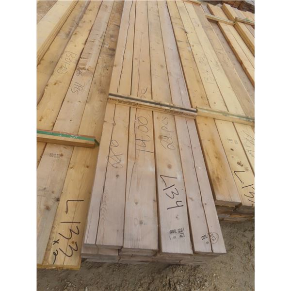 24 Pieces 2" × 6" × 14 ft Lumber