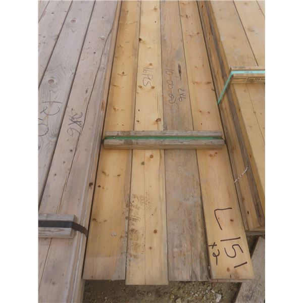 40 Pieces 2" × 6" × 10 ft – 11 ft 8" Lumber