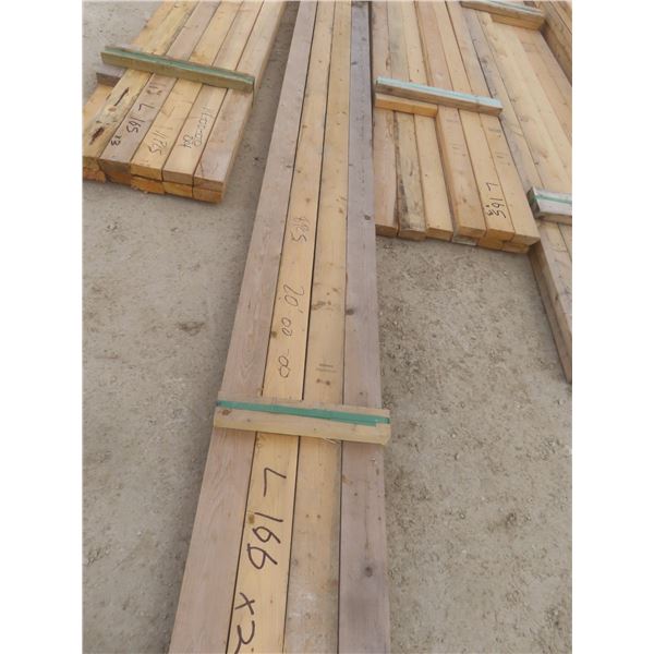 30 Pieces 2" × 4" × 20 ft Lumber