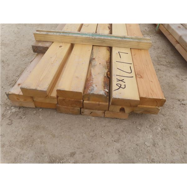 21 Pieces 2" × 4" × 10 ft – 11 ft 7" Lumber