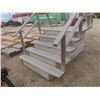 Image 2 : 5-Step Wood Stairs with Hand Railing, 38" H × 66" W