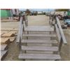 Image 4 : 5-Step Wood Stairs with Hand Railing, 38" H × 66" W
