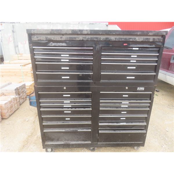 Beach Metal Rolling Tool Cabinet, 63" × 55" × 18"