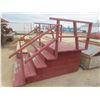 Image 1 : 5-Step Stairs with Hand Railing, 38" H × 66" W