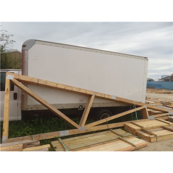 6 Roof Trusses, 23 ft 1-1/2" Long