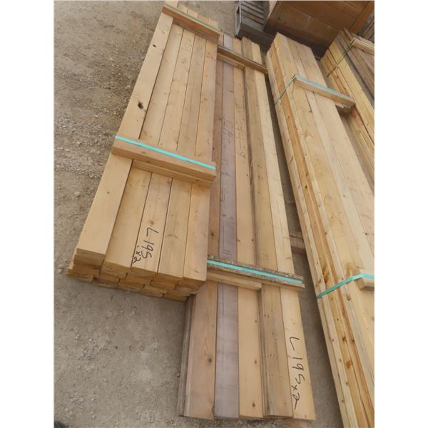 38 Pieces 2" × 4" × 8 ft – 9 ft Lumber