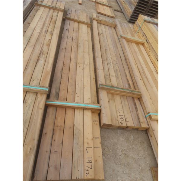 24 Pieces 2" × 4" × 10 ft – 11 ft Lumber