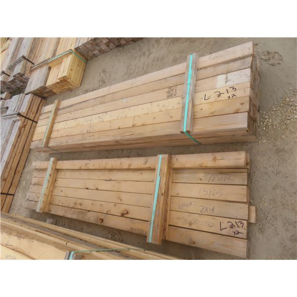 49 Pieces 2" × 4" × 8 ft Lumber