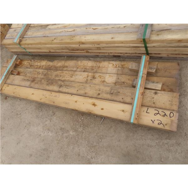 21 Pieces 2" × 6" × 6 ft 10" – 8 ft Lumber