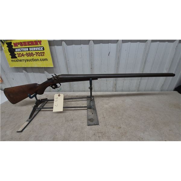 Hopkins and Allen Double Barrel Shotgun, 12 Gauge, 30”, S/N 25653