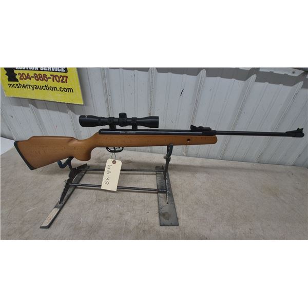 Crosman Optimus Air Rifle, .22 Cal, Single Shot, S/N 815X2270, with Scope