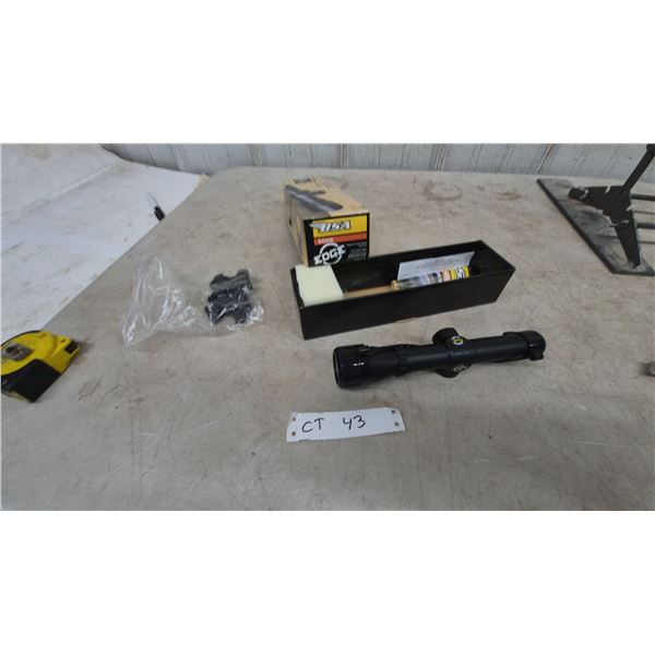 BSA Edge 2X Power Magnification Pistol Scope with Mounts and Manuals