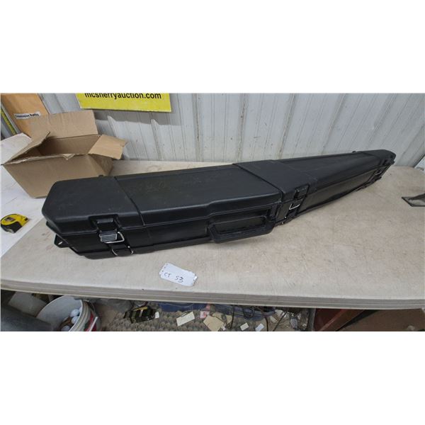Black Hard-Shell Rifle Case with Foam Interior, Two-Sided