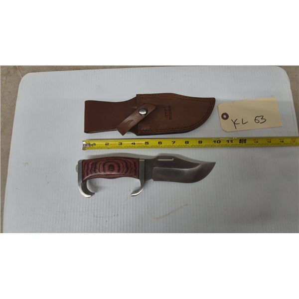 HTF Recon Bowie Knife and Leather Sheath