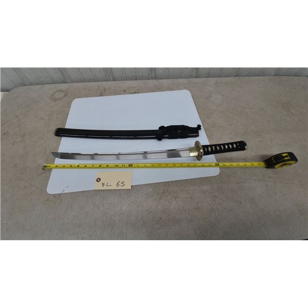 Japanese-Style Katana and Scabbard, 24” Blade