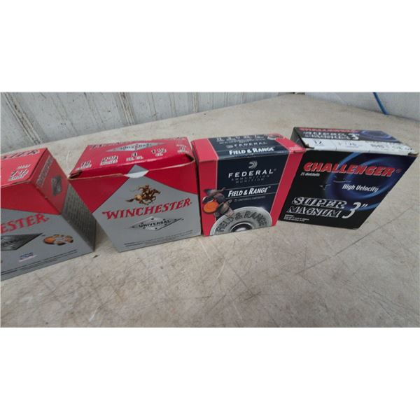 Winchester, Federal and Challenger 12 Gauge Shells, 175 Rounds