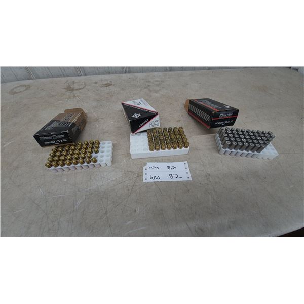 Mixed Ammunition: 9mm Luger, .45 ACP, and .357 Magnum