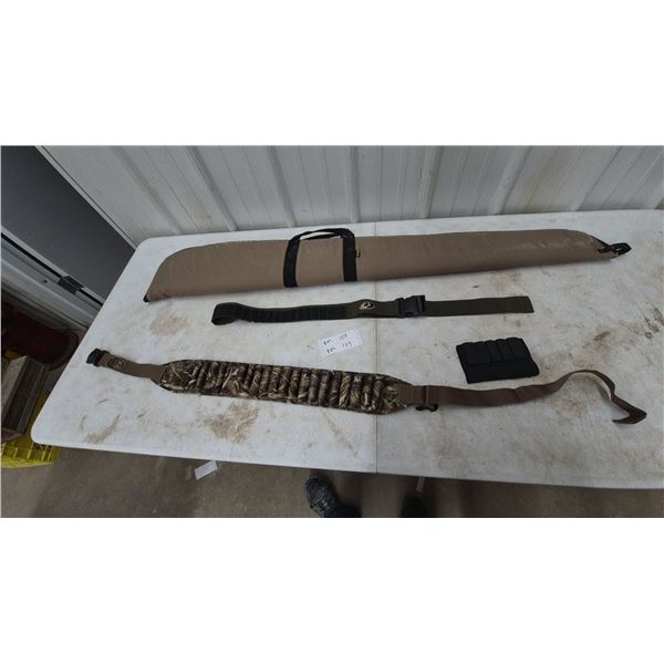 Mossy Oak Soft Gun Case, Belt, and Camo Shotgun Sling with Shell Holders