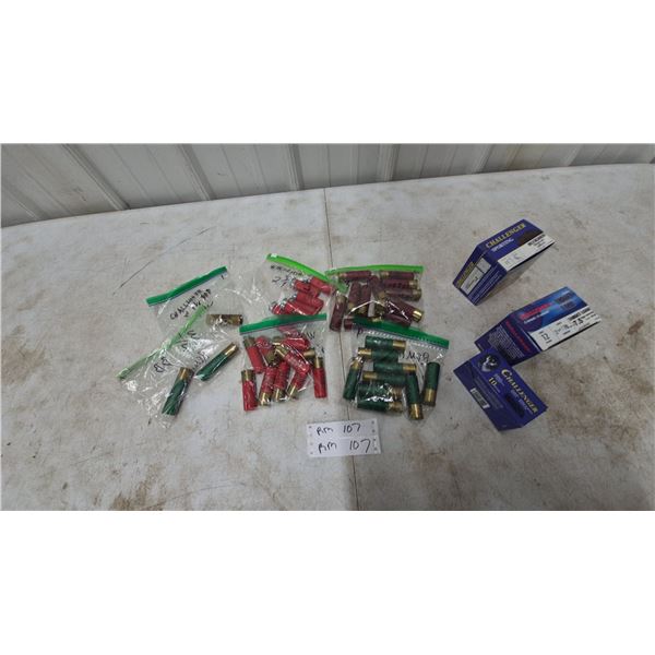 Challenger Buckshot and Target Load 12 Gauge Shotgun Shells, 101 Rounds