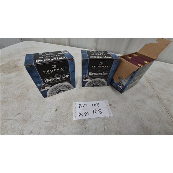 Federal Waterfowl Load 12 Gauge 3” Steel Shot Shells, 75 Rounds