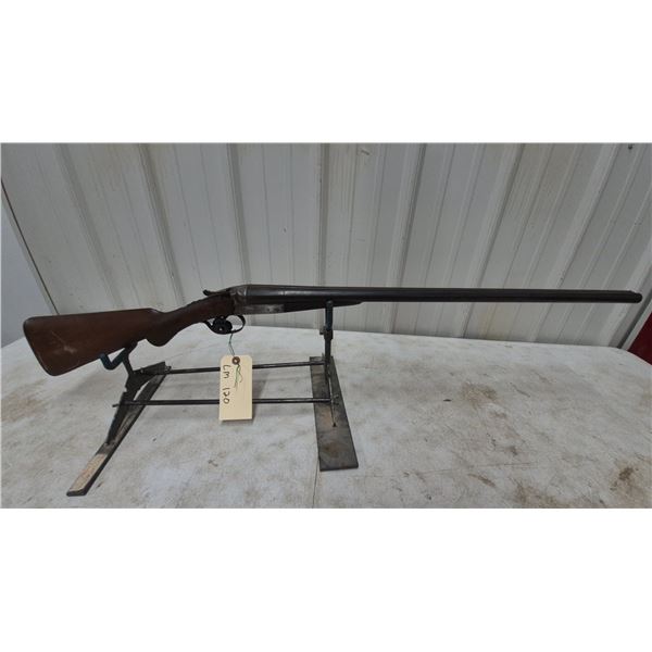 Vintage Double Barrel Shotgun, 12 Gauge, 29.6” Barrels, S/N 17866