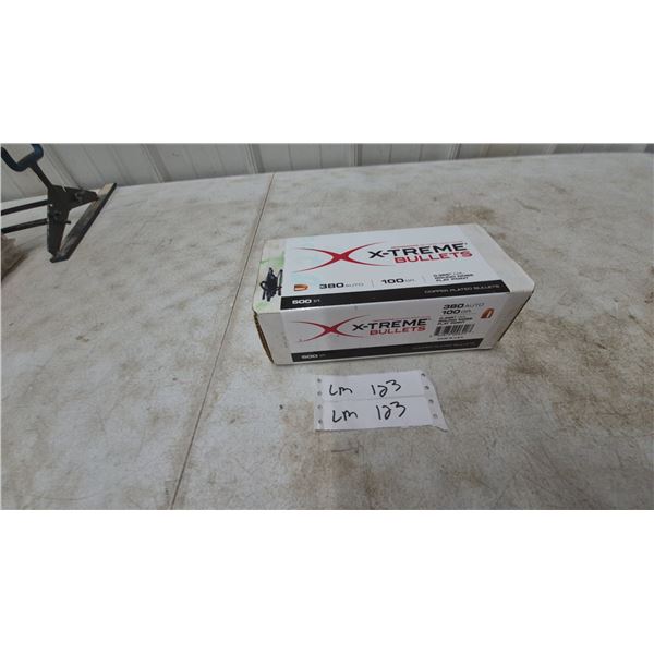 X-Treme .380 Auto 100 Gr. Copper-Plated Bullets, 500 Count
