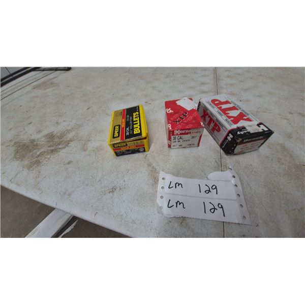 Speer Gold Dot and Hornady XTP .38/.357 Bullets, 3 Boxes