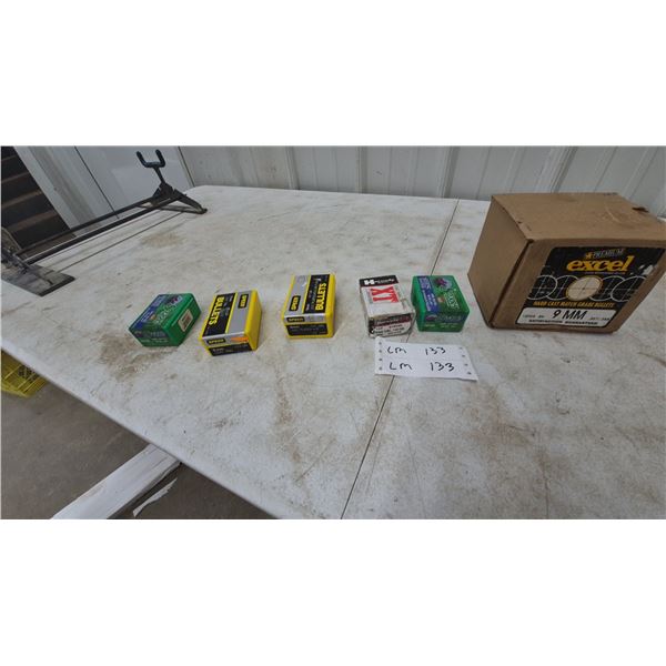 Excel, Speer, and Hornady 9mm Bullets
