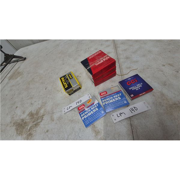 Speer .22 Cal Bullets and Federal and CCI Primers