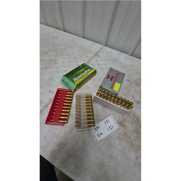 Remington and Winchester 6mm Ammunition, 40 Rounds