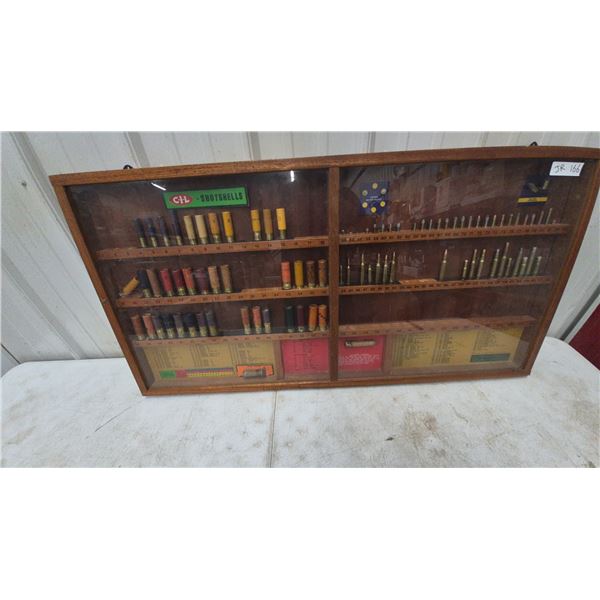 C-I-L Shotshells Display Case with 50+ Shotshells and Cartridges, 21”×42”