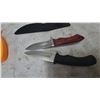 Image 6 : Smith's Knife Sharpener and 2 Knives, One with Sheath